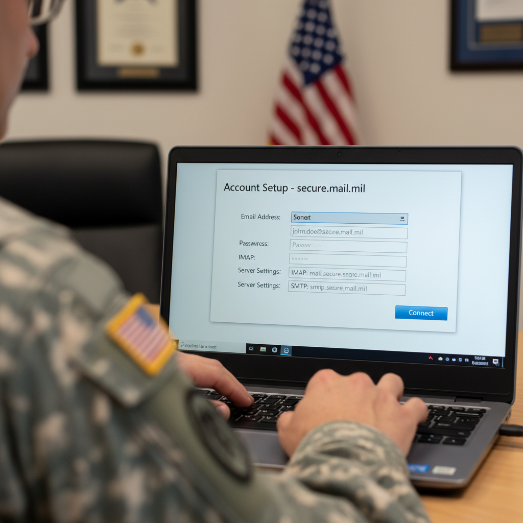 Military Email in Outlook Setup