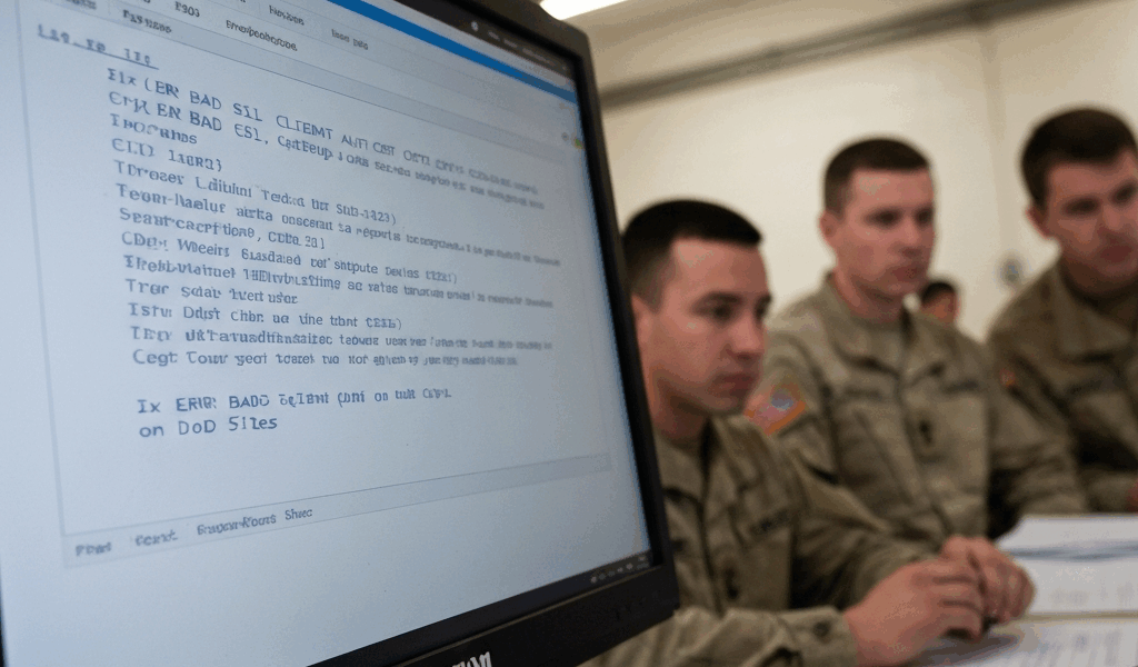 Fix ERR BAD SSL CLIENT AUTH CERT on DoD Sites