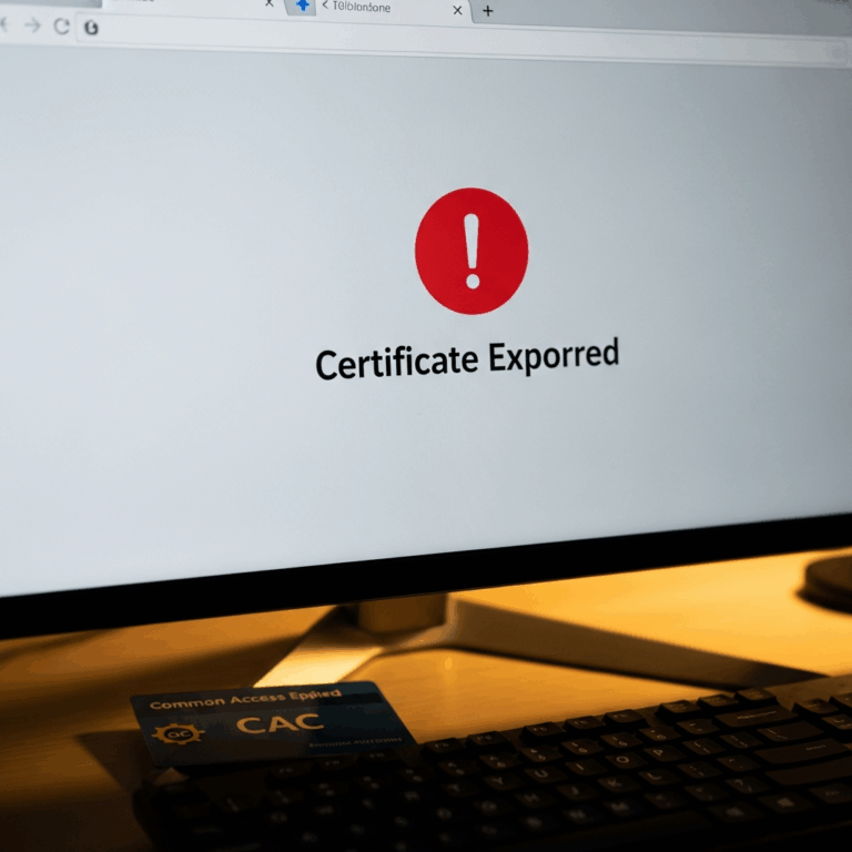 CAC Card Certificate Expired How to Fix Access