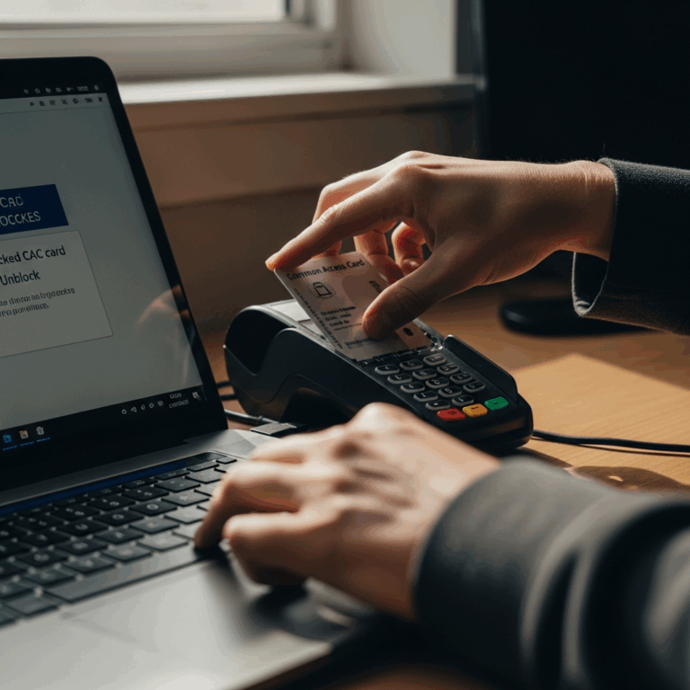 Professional photograph related to: CAC Card Blocked — How to Unblock Without Visiting the ID Office